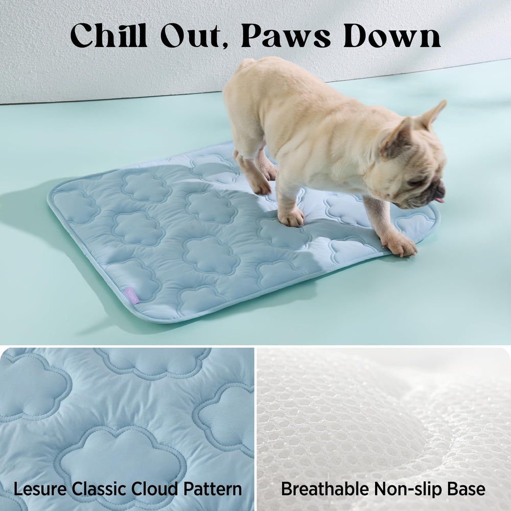 LE SURE mat features a non-slip bottom to stay put on floors.