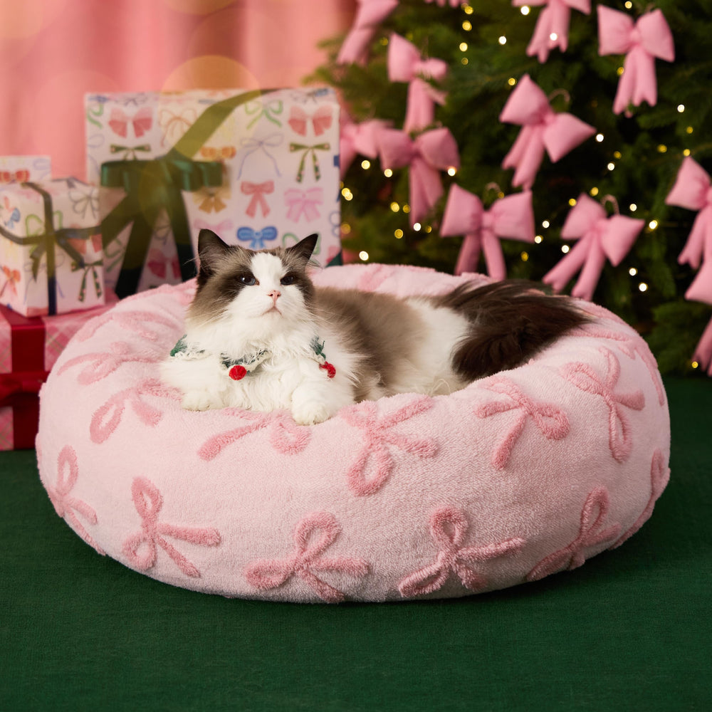 LE SURE plush donut bed cushions without flattening for lasting comfort