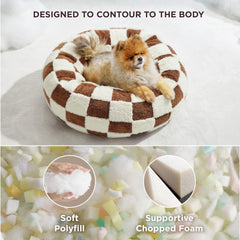 LE SURE Donut small dog bed foam centre provides firm cushioning that holds shape