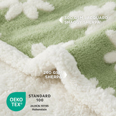 Le SURE double-sided blanket with sherpa fleece for versatile warmth.