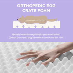LE SURE Oxford fabric surface offers durable, easy-to-clean outdoor use.