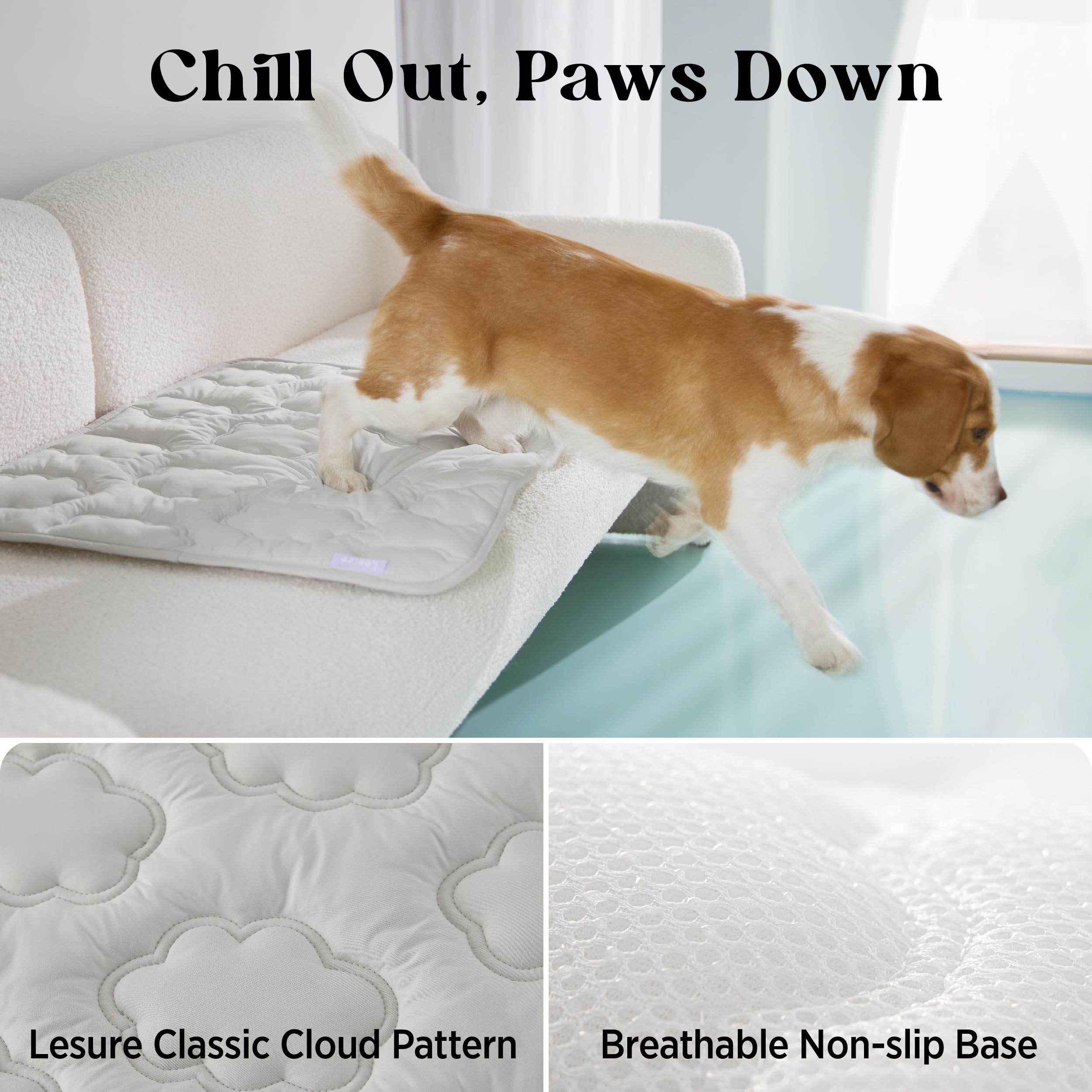 LE SURE portable cooling pad rolls up for travel and outdoor use.