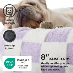 LE SURE donut bed top view emphasizes round shape and cozy, machine-washable design
