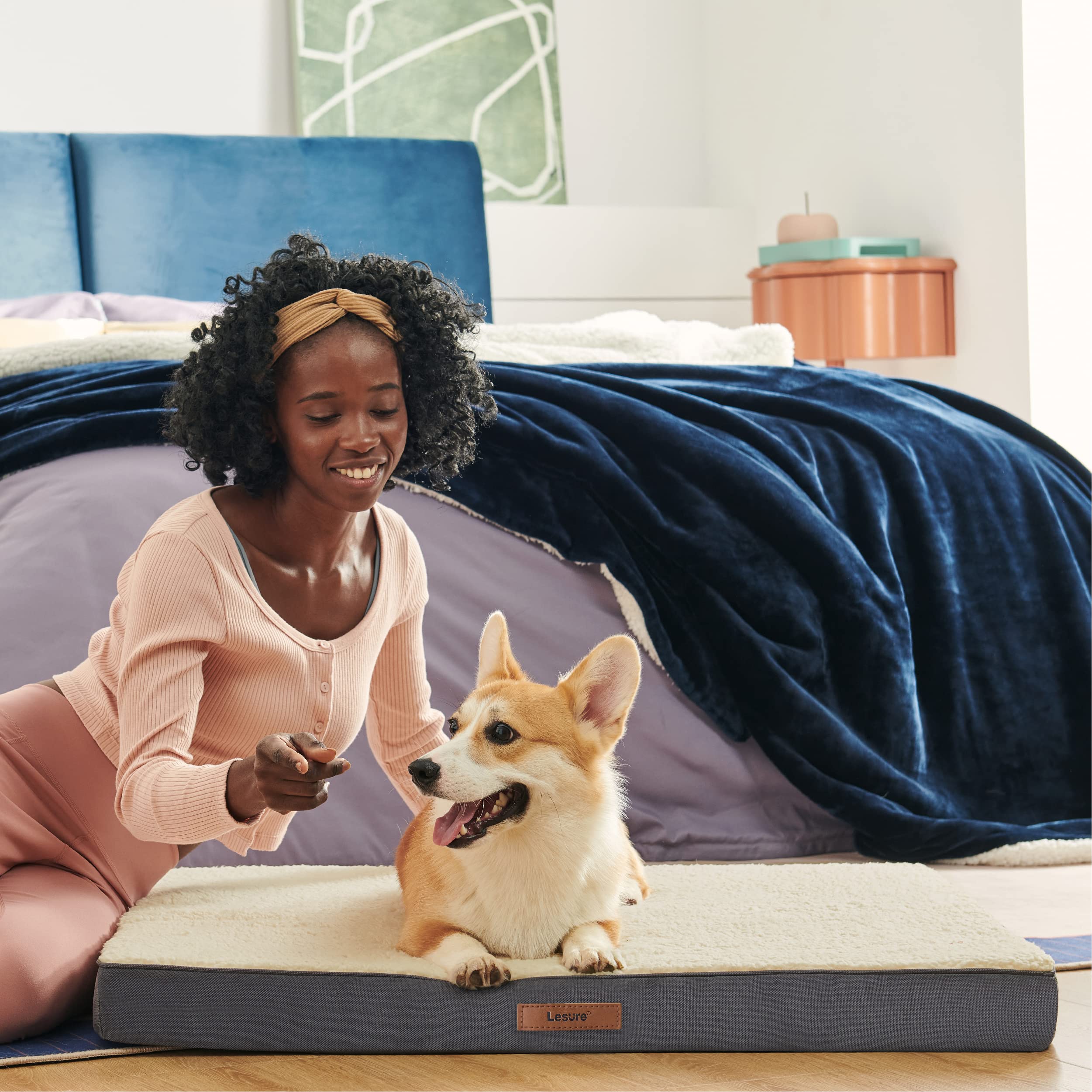 LE SURE XXL 54x44 inch cover fit on large dog bed mat