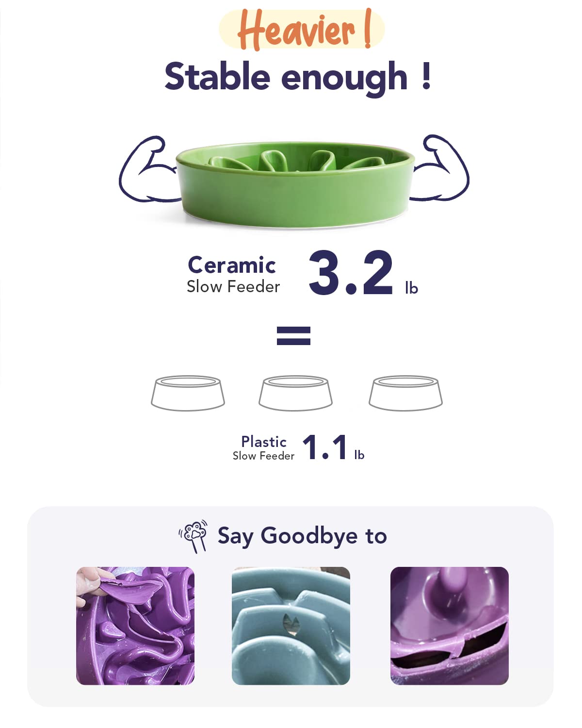 LE TAUCI 1-5 cups capacity dish helps portioning and cleanup.