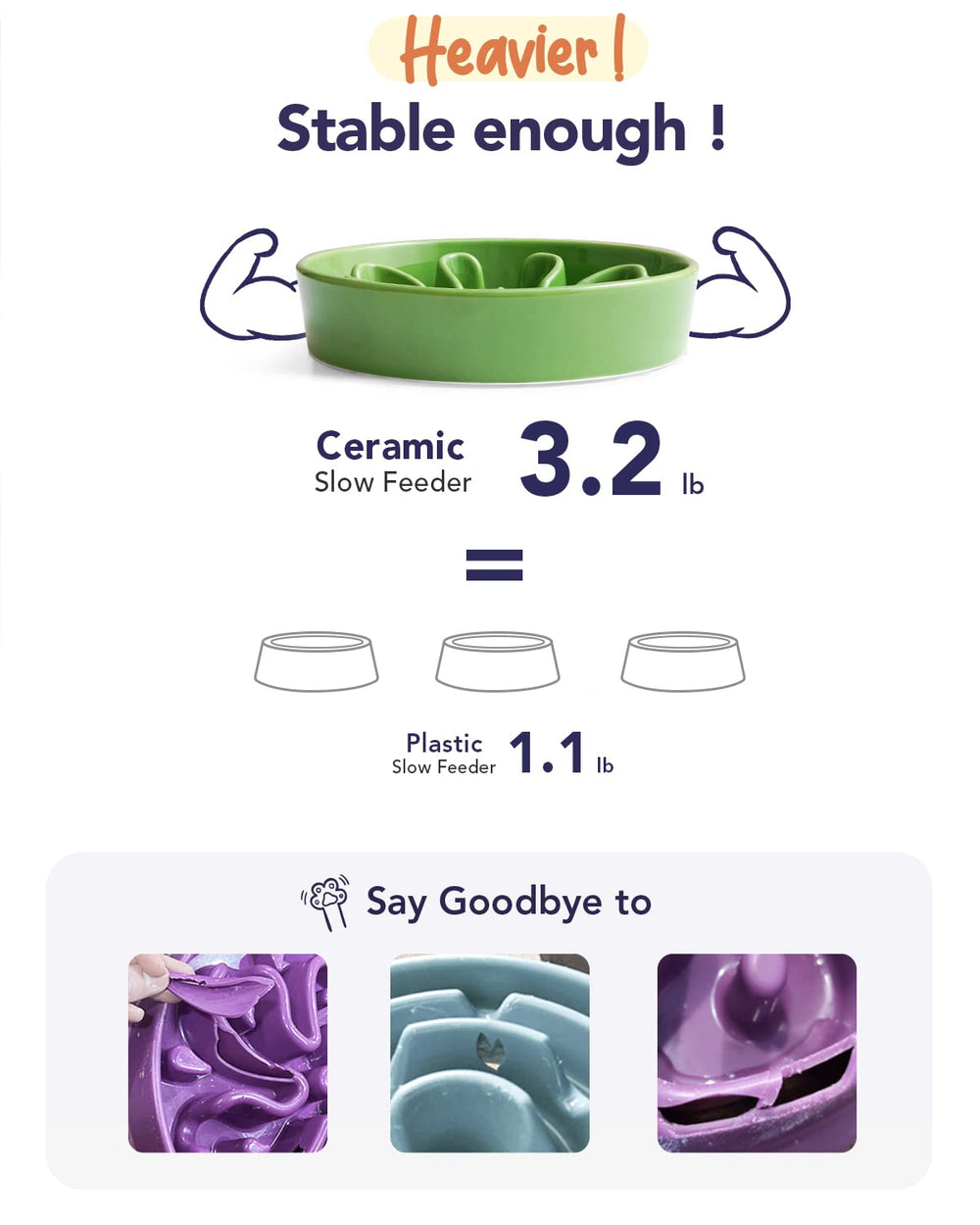 LE TAUCI 1-5 cups capacity dish helps portioning and cleanup.