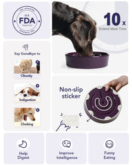 LE TAUCI 3-cup capacity bowl fits medium to large breeds.