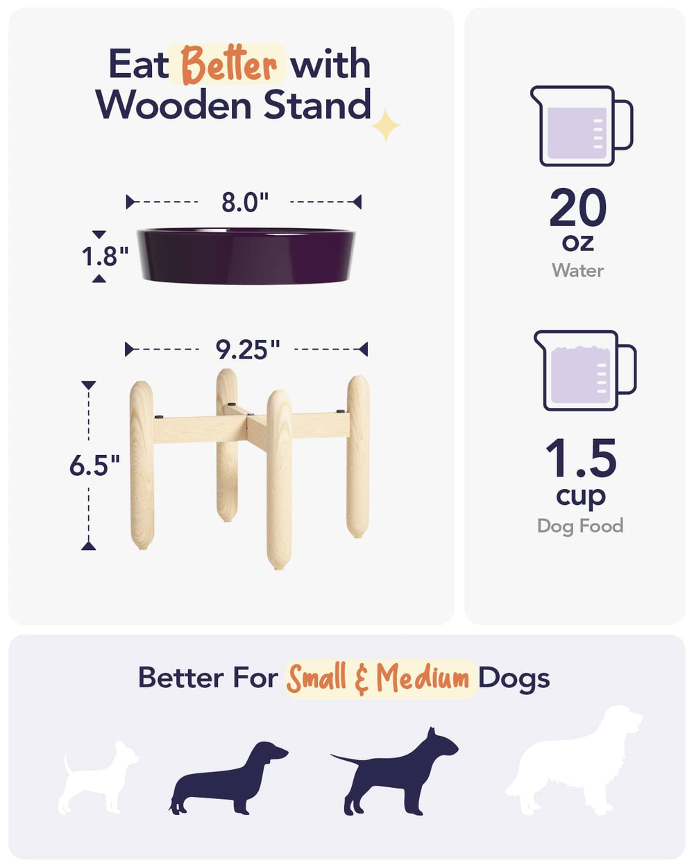 LE TAUCI anti-gulping design slows eating for calmer feedings