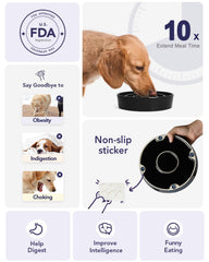 LE TAUCI ceramic food dish for small dogs keeps feeding tidy and stable.