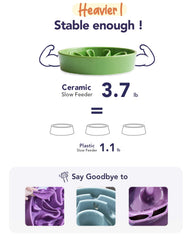 LE TAUCI dishwasher-safe ceramic dog bowl simplifies cleaning after meals.