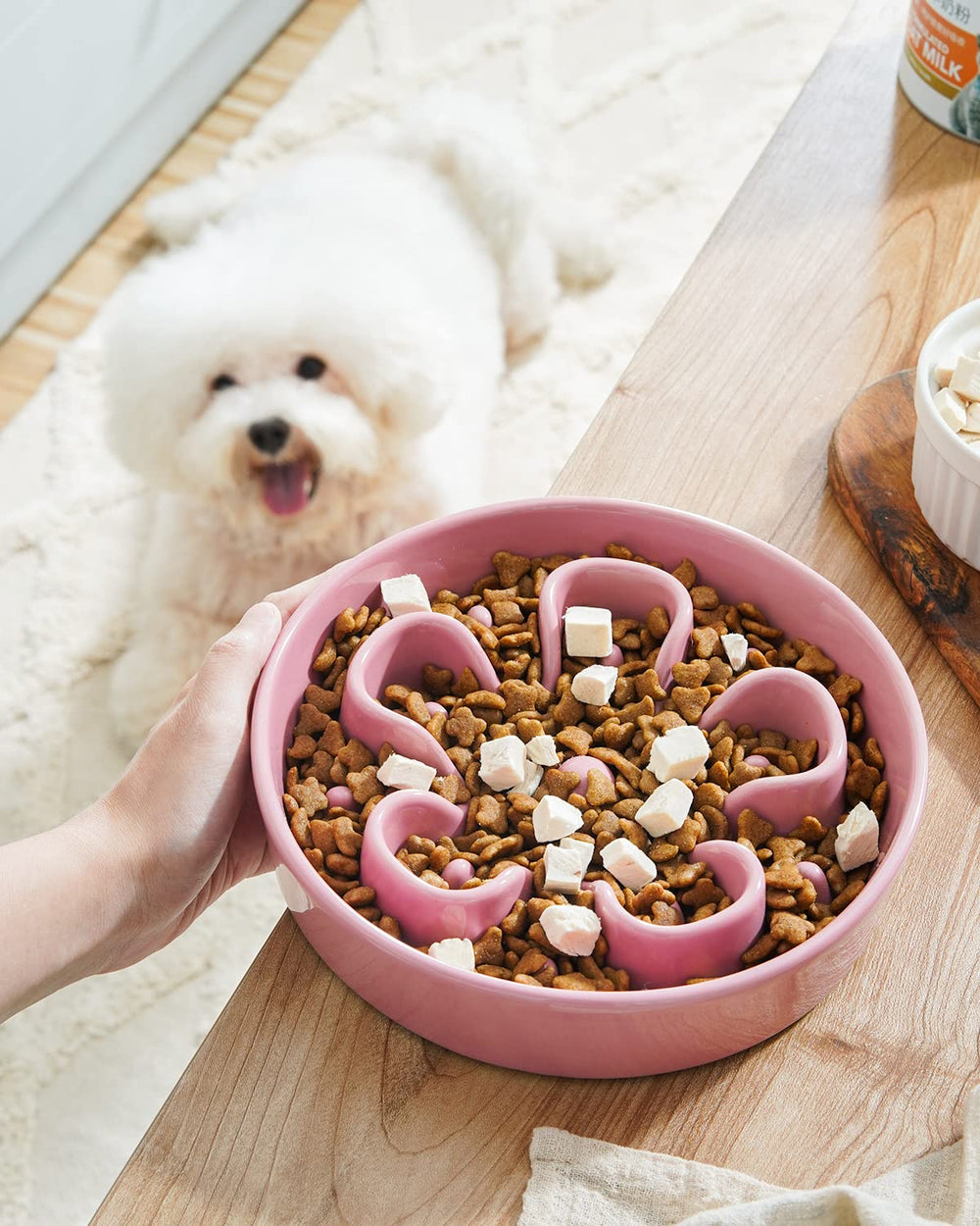 LE TAUCI durable ceramic bowl provides lasting stability during daily feedings