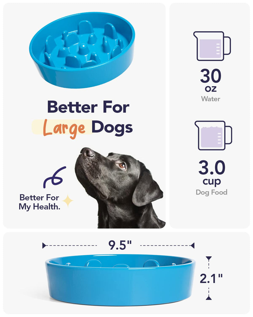 LE TAUCI easy-clean ceramic surface simplifies after-meal cleanup