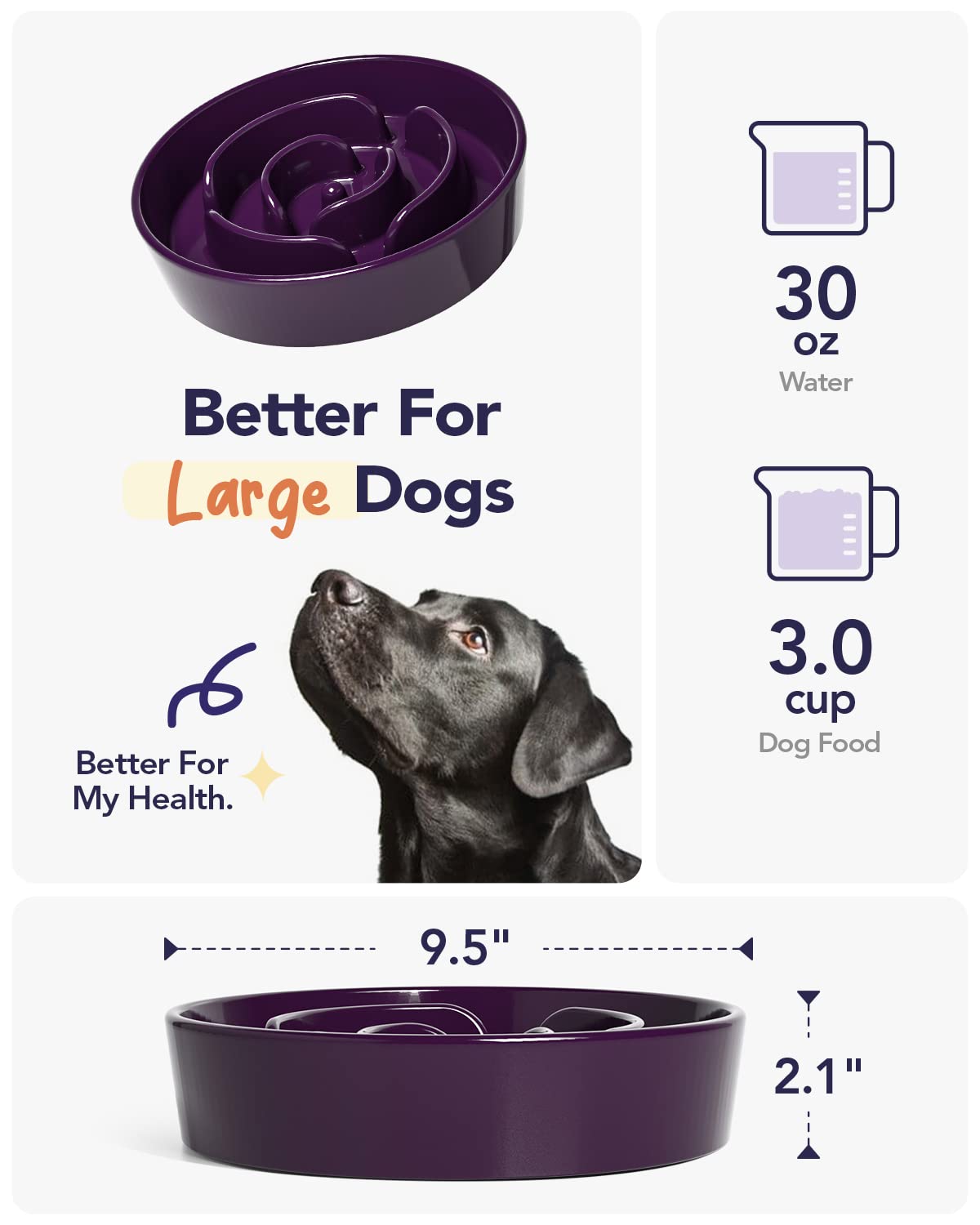 LE TAUCI smooth ceramic surface cleans easily after meals.