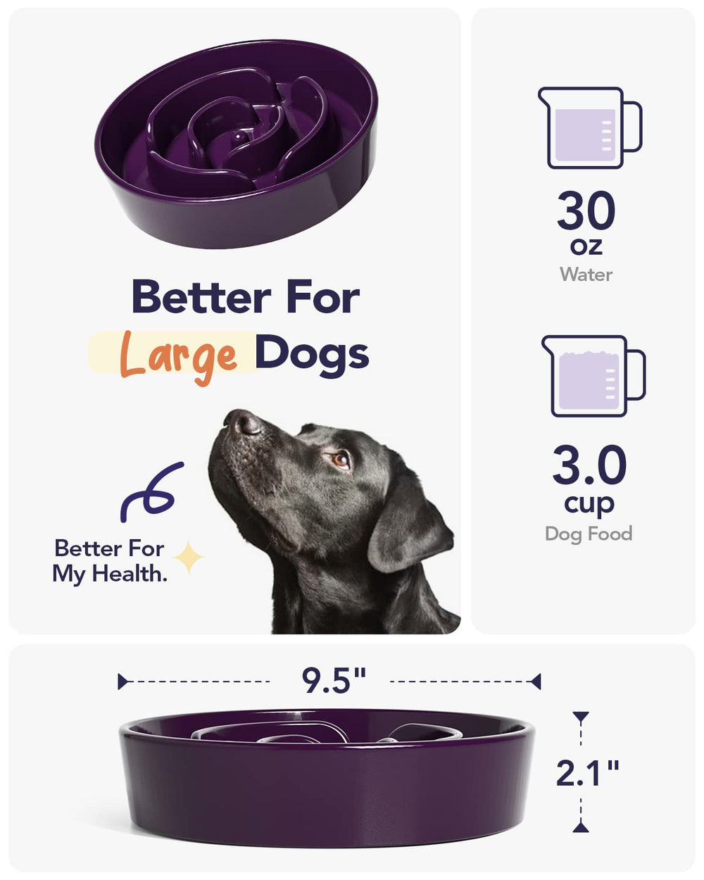 LE TAUCI smooth ceramic surface cleans easily after meals.