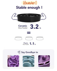 LE TAUCI maze-pattern slow-feeder promotes slower eating