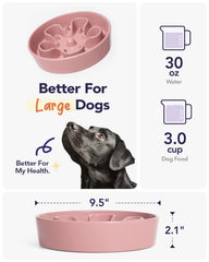 LE TAUCI microwave-safe dog bowl allows warming meals with ease.