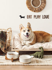 LE TAUCI PET ceramic bowl with wide mouth for comfortable feeding.