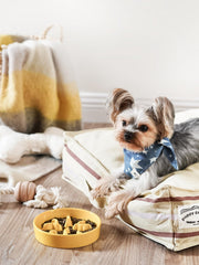 LE TAUCI PET ceramic surface is dishwasher and microwave safe for quick cleaning.