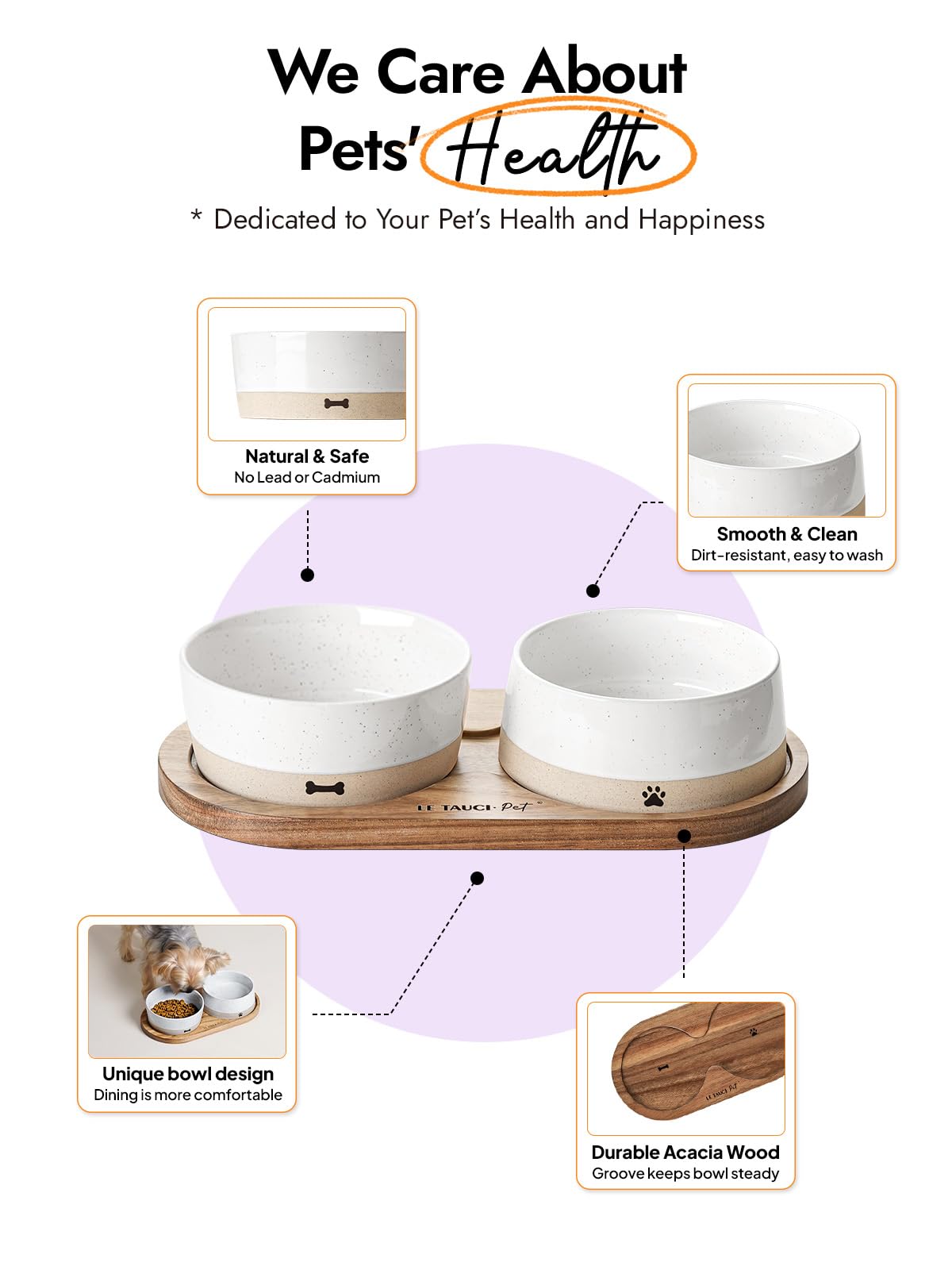 LE TAUCI PET neutral earthy tones for a natural dining look.