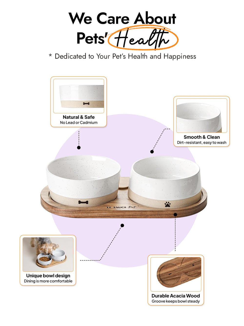 LE TAUCI PET neutral earthy tones for a natural dining look.