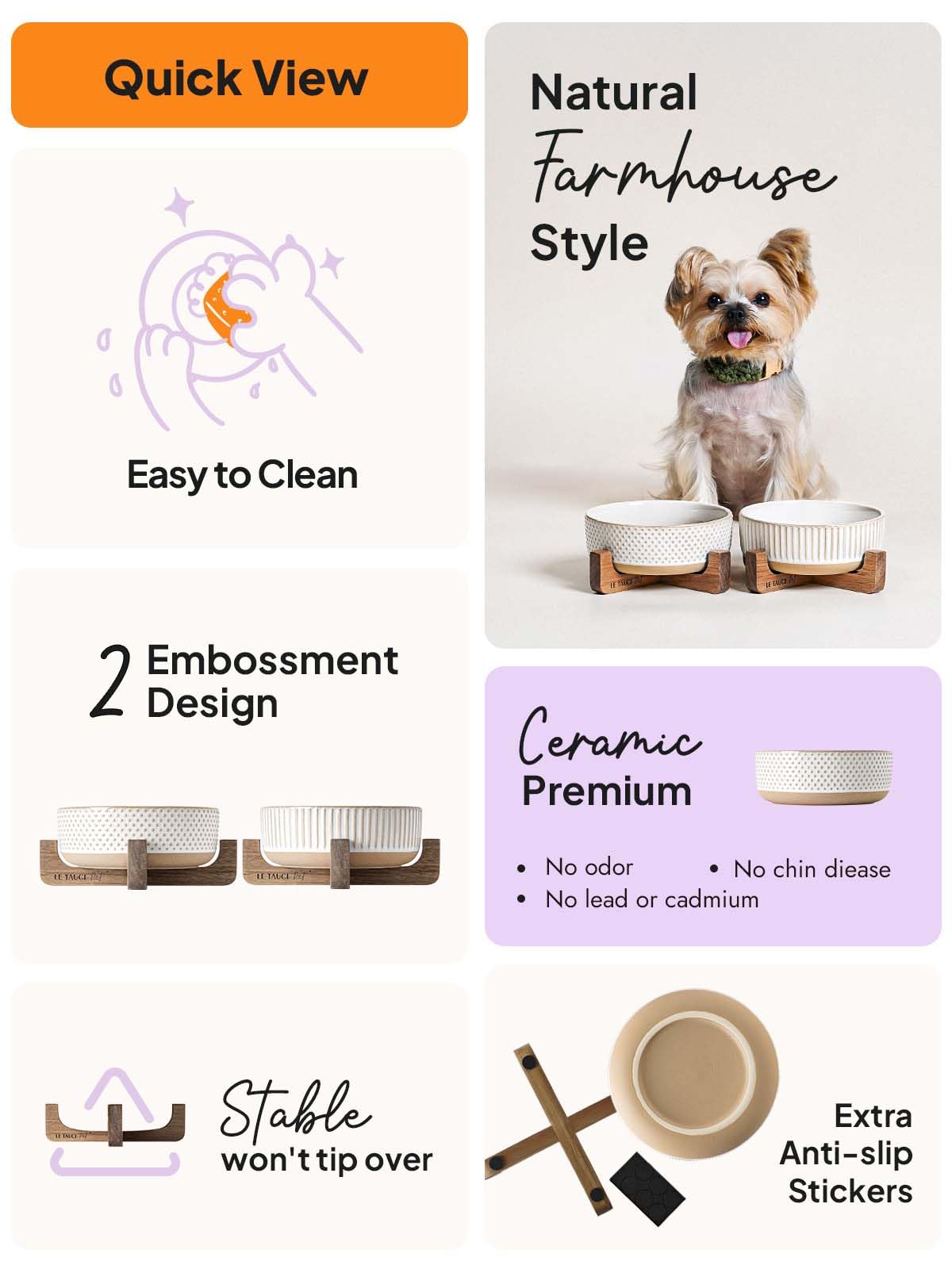 LE TAUCI PET wide-mouth design eases loading for pets