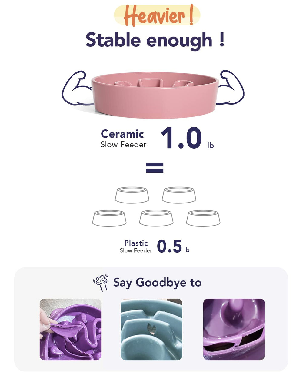 LE TAUCI Pink Bloom bowl suitable for cats and small dogs at feeding time.