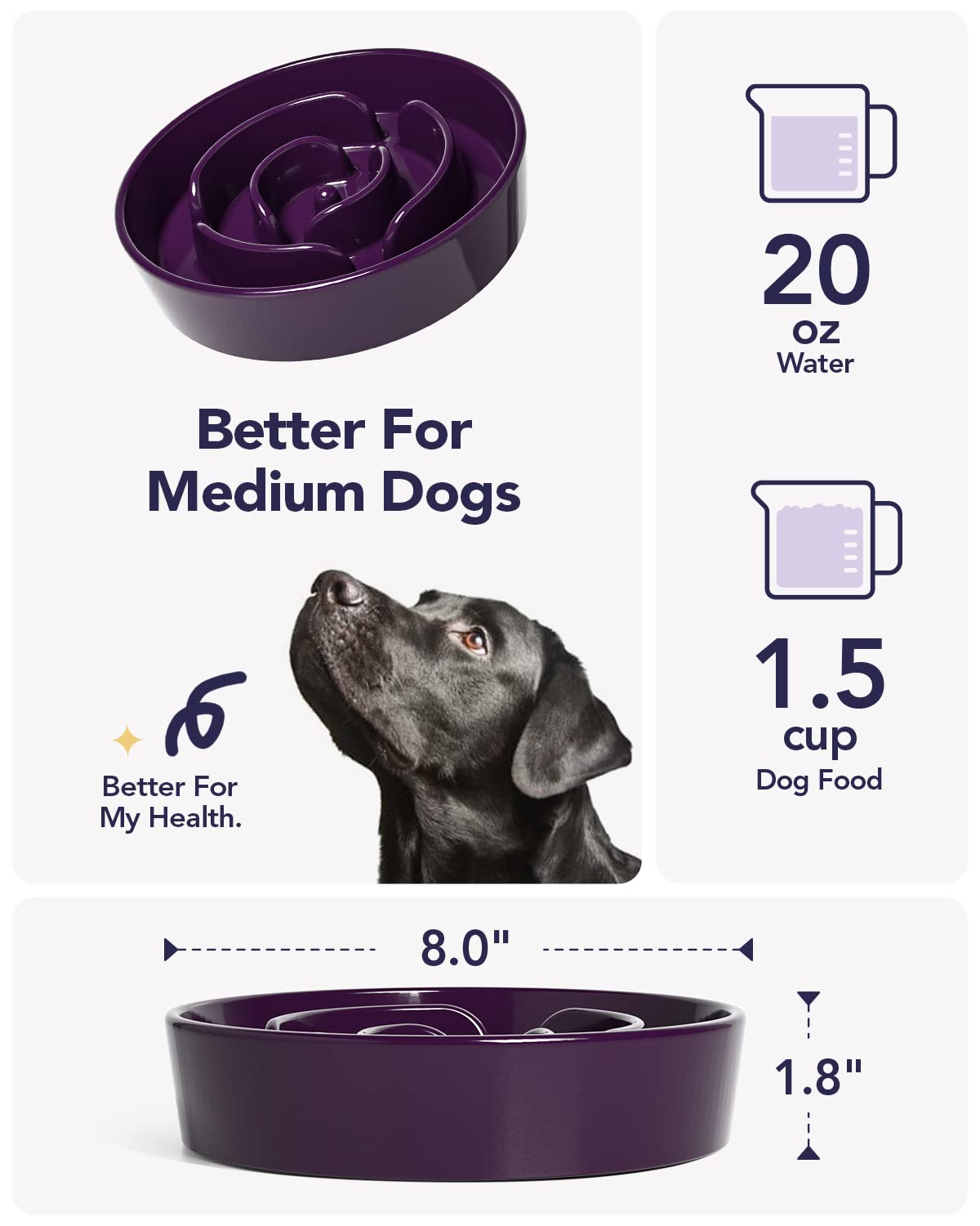 LE TAUCI heavy, stable base prevents sliding during feeding