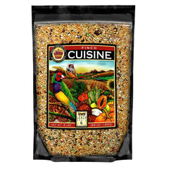 LEACH GRAIN & MILLING CO. Finch Cuisine bag front highlighting balanced nutrition for finches.
