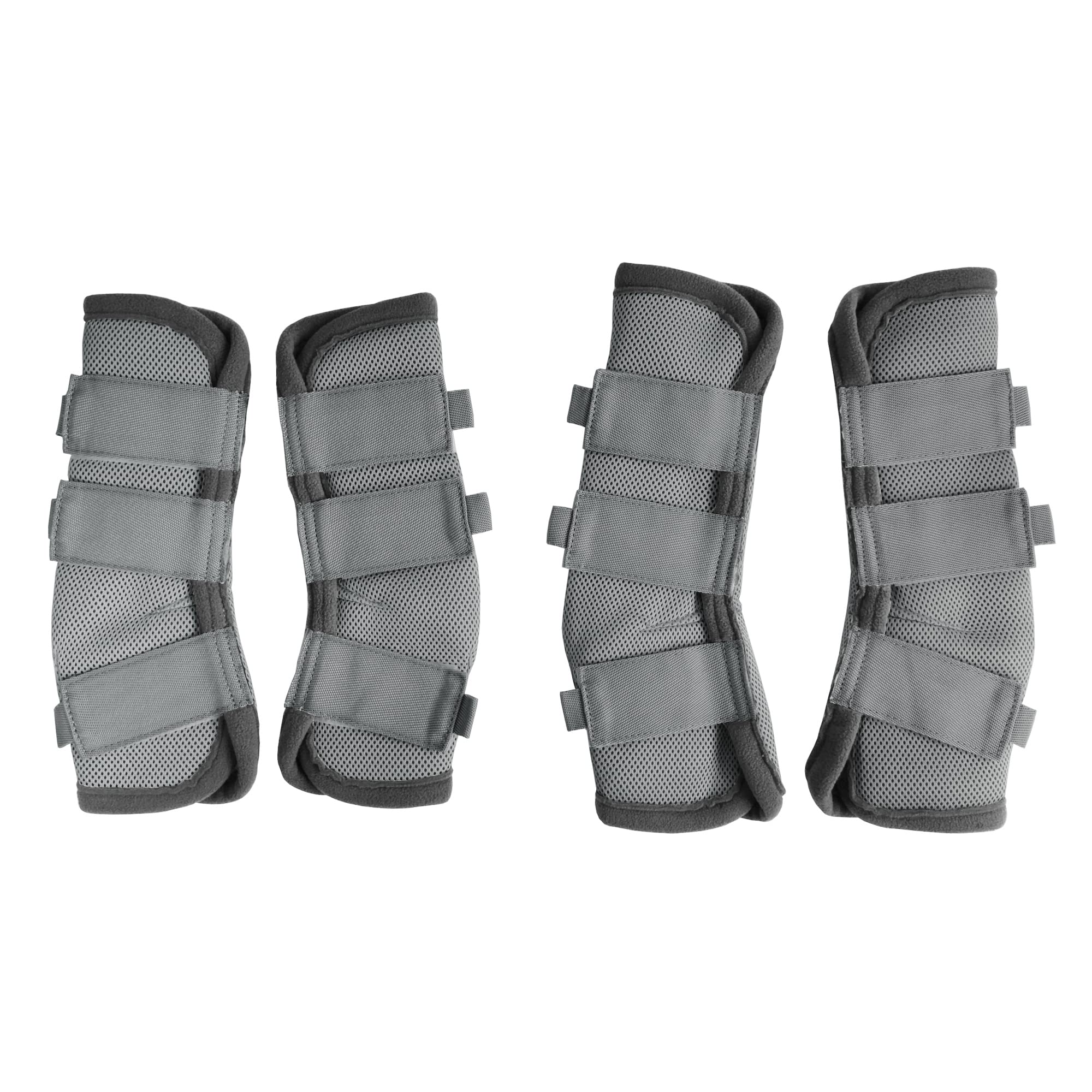 LEAFOREST Horse Fly Boots on front left leg with breathable mesh protection.
