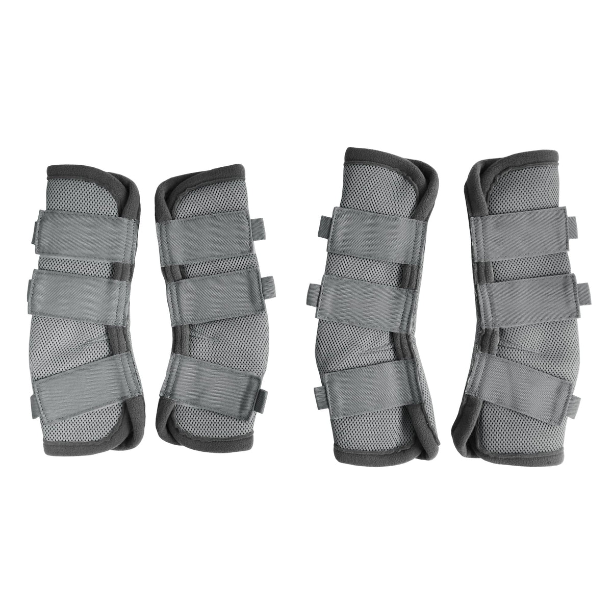 LEAFOREST Horse Fly Boots on front left leg with breathable mesh protection.