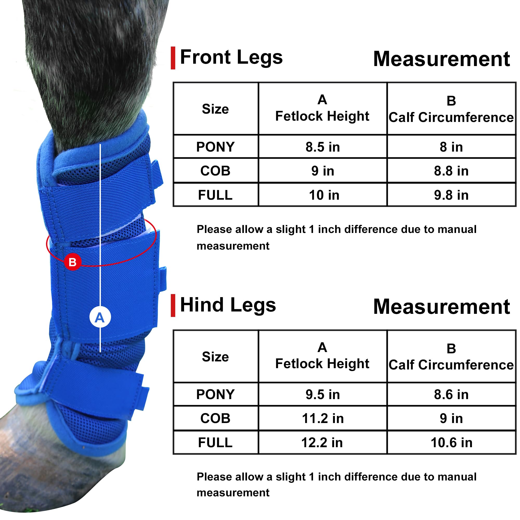 LEAFOREST horse fly boots, mesh detail for airflow and comfortable wear.