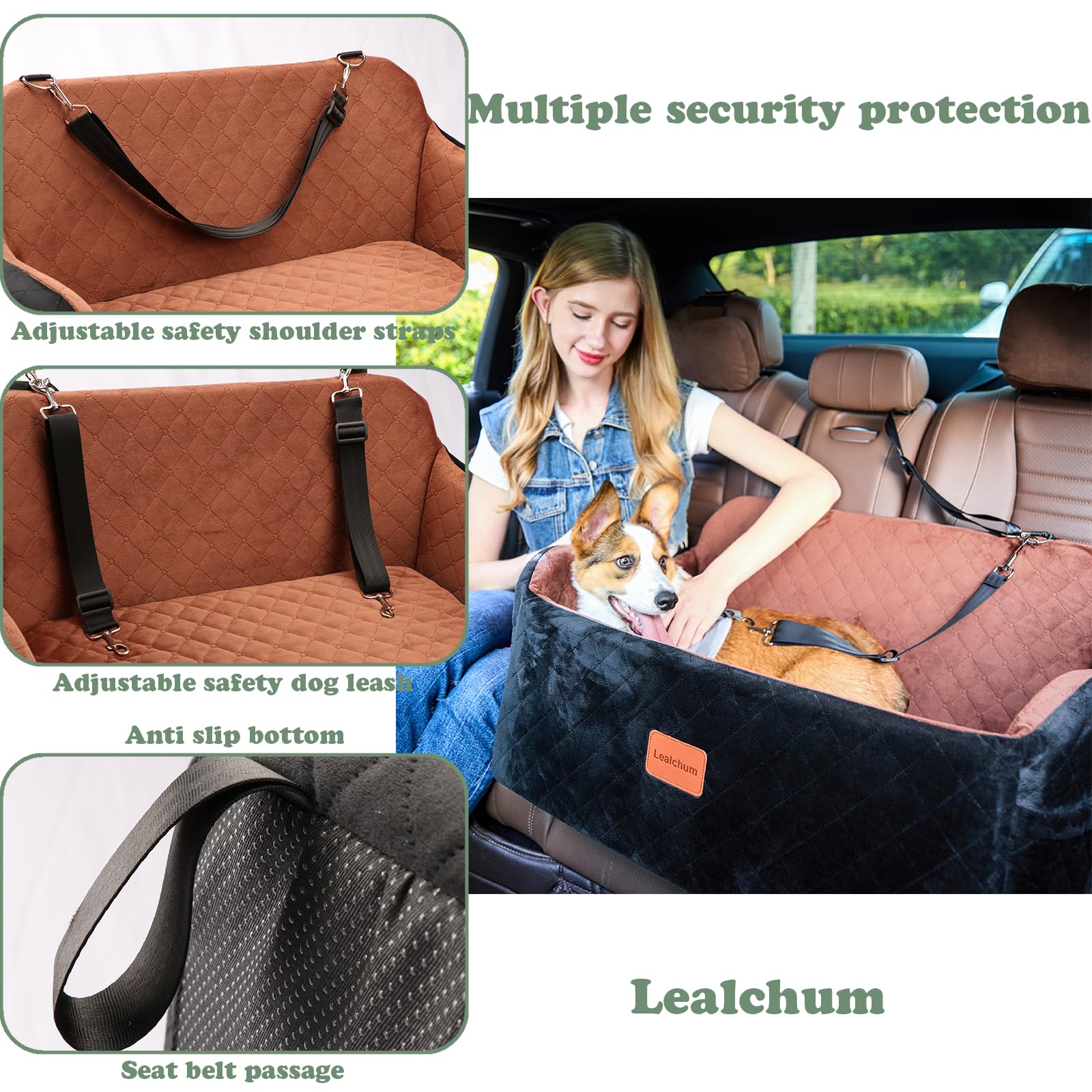 Lealchum detachable washable cover keeps the seat clean between trips