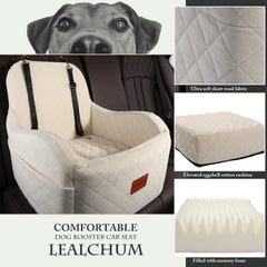 Lealchum secure straps and harness channel keep your dog steady during travel