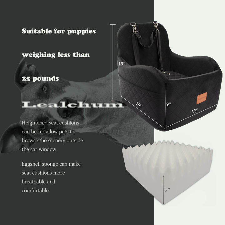Lealchum booster seat side view with secure harness channel for safety