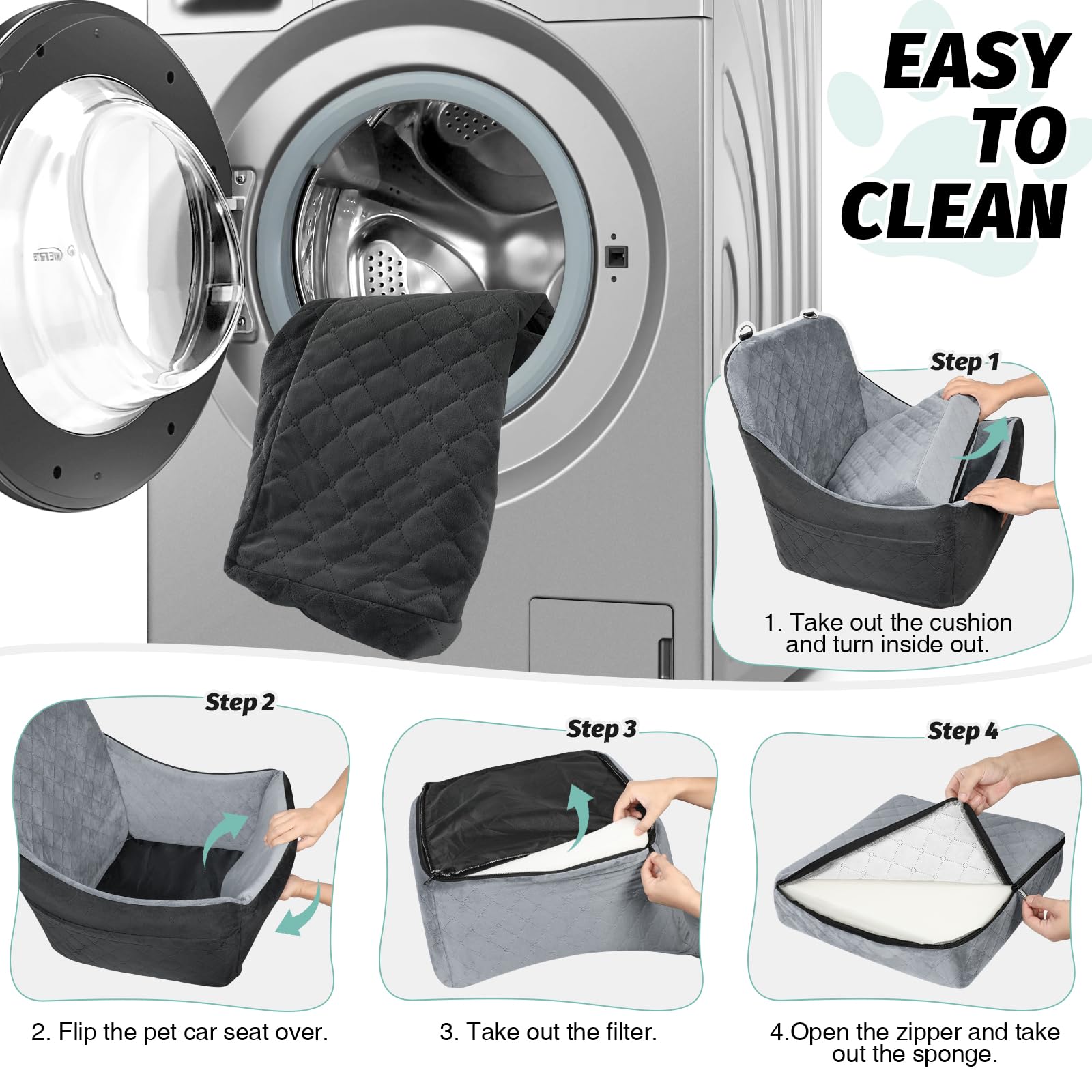 Lealchum car seat adjustable straps secure safely during travel