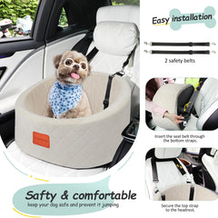 Lealchum anti slip base keeps the seat steady on any car floor