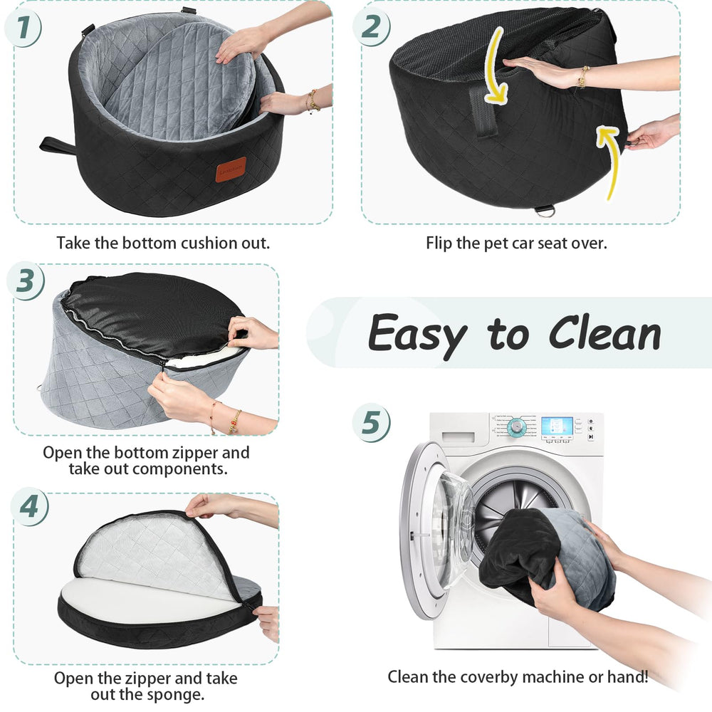 Lealchum car seat uses durable YKK zippers for easy maintenance.