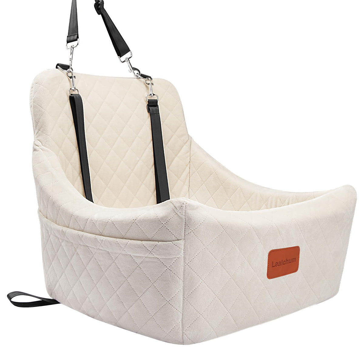 Lealchum dog car seat for medium dogs offers comfort and security during car rides