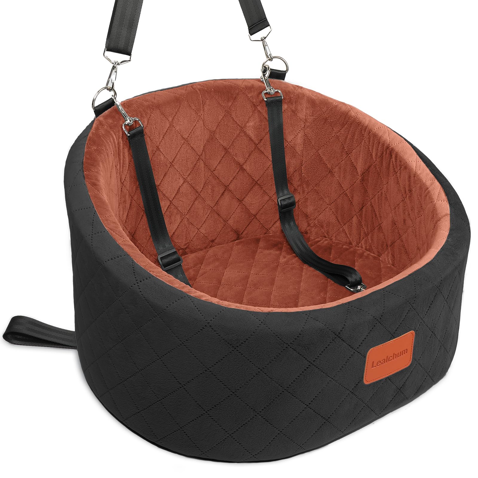 Lealchum dog car seat memory foam comfort for small dogs on long trips.