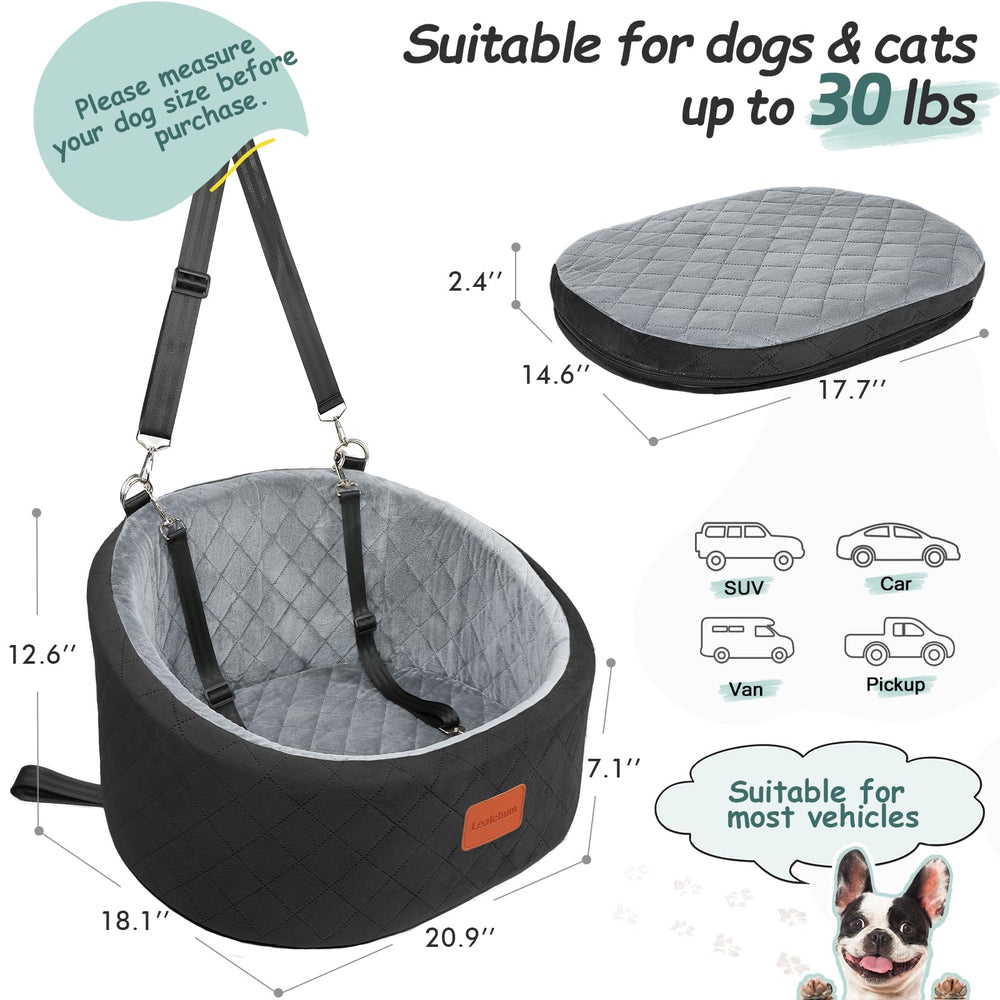 Lealchum car seat featuring a non-slip base for secure vehicle use.