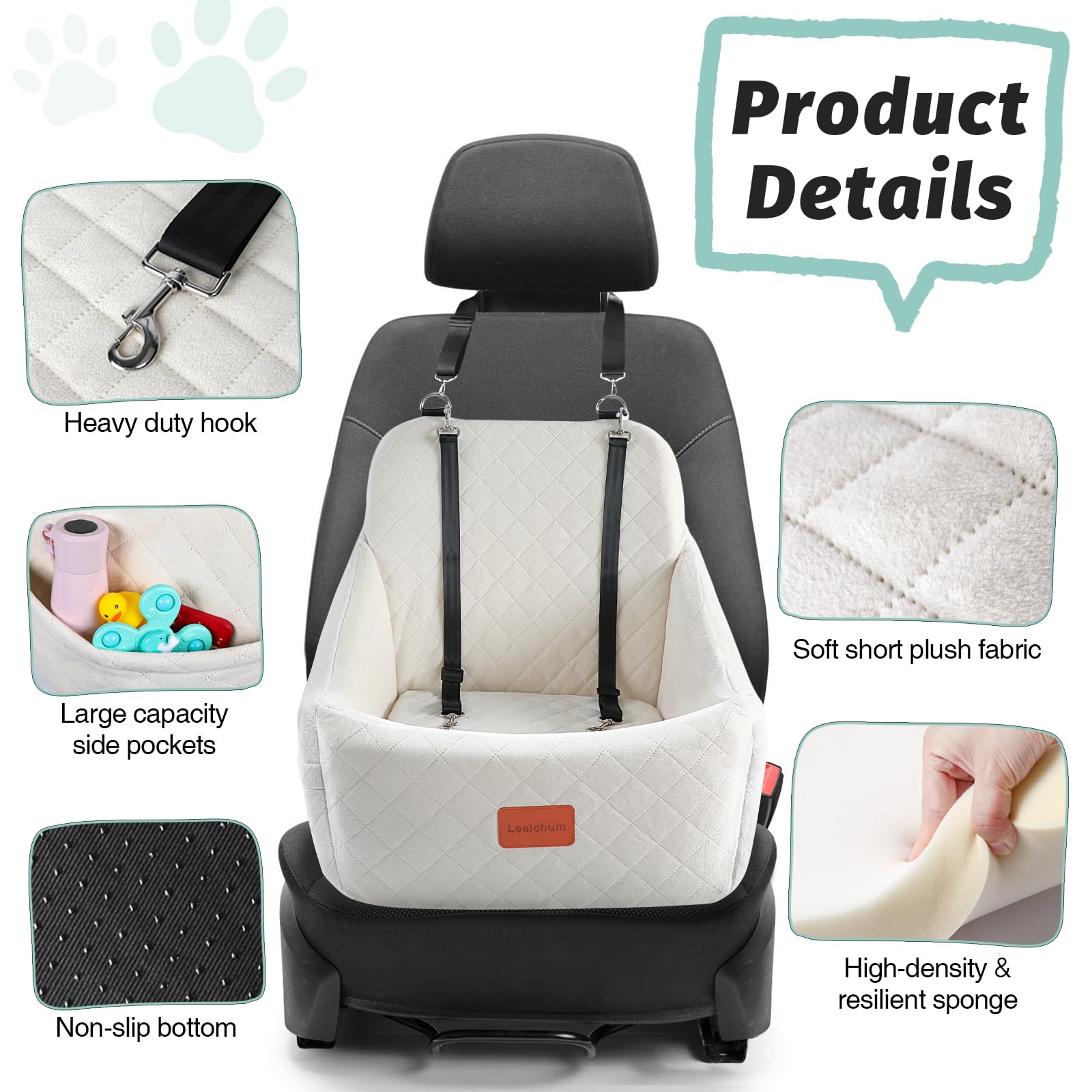 Lealchum memory foam liner provides soft support on bumpy roads
