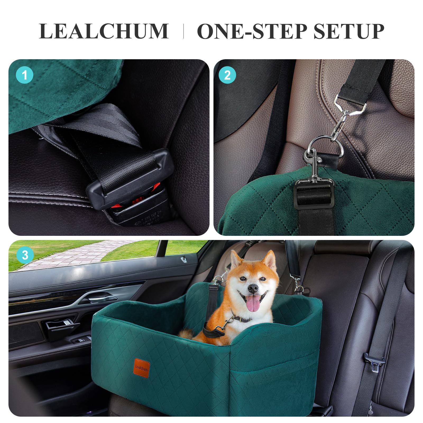 Lealchum non-slip bottom stabilizes the seat during turns and stops.