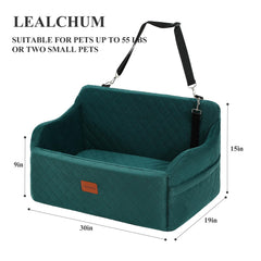 Lealchum safety belt channel keeps your pet secure in the car.