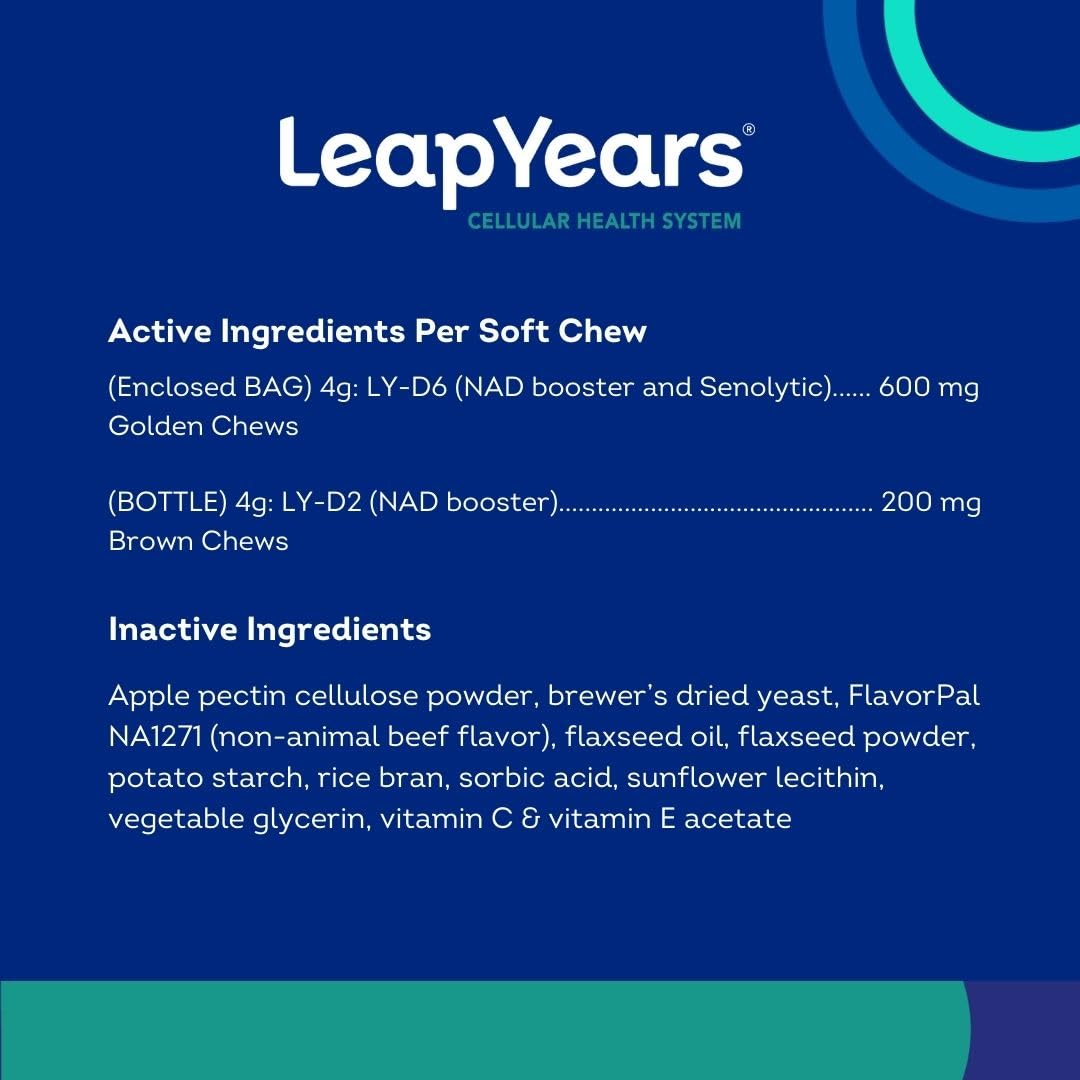 Leap Years Soft Chew serving over dog food for easy crumble.