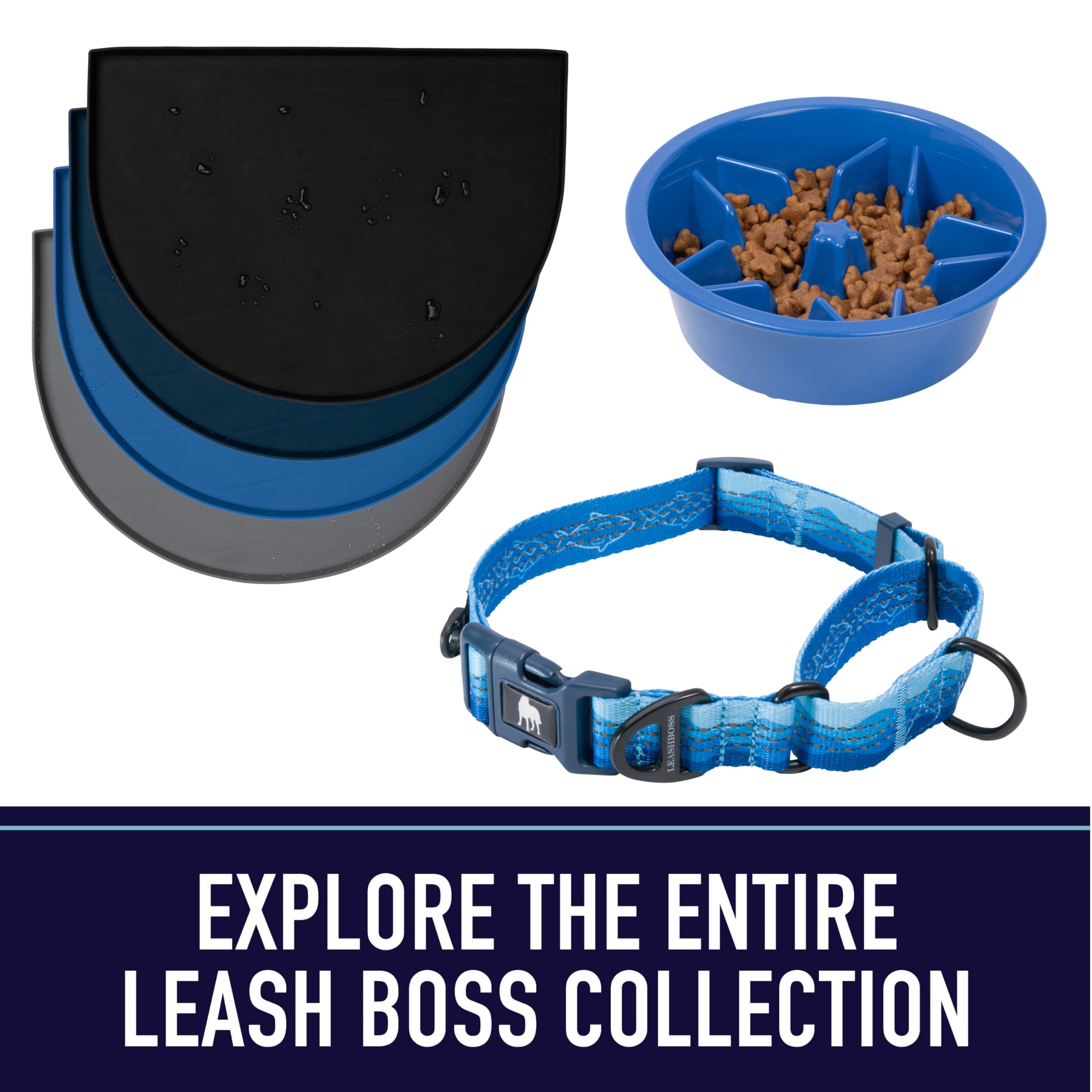 Leash Boss black-red-grey leash in versatile style