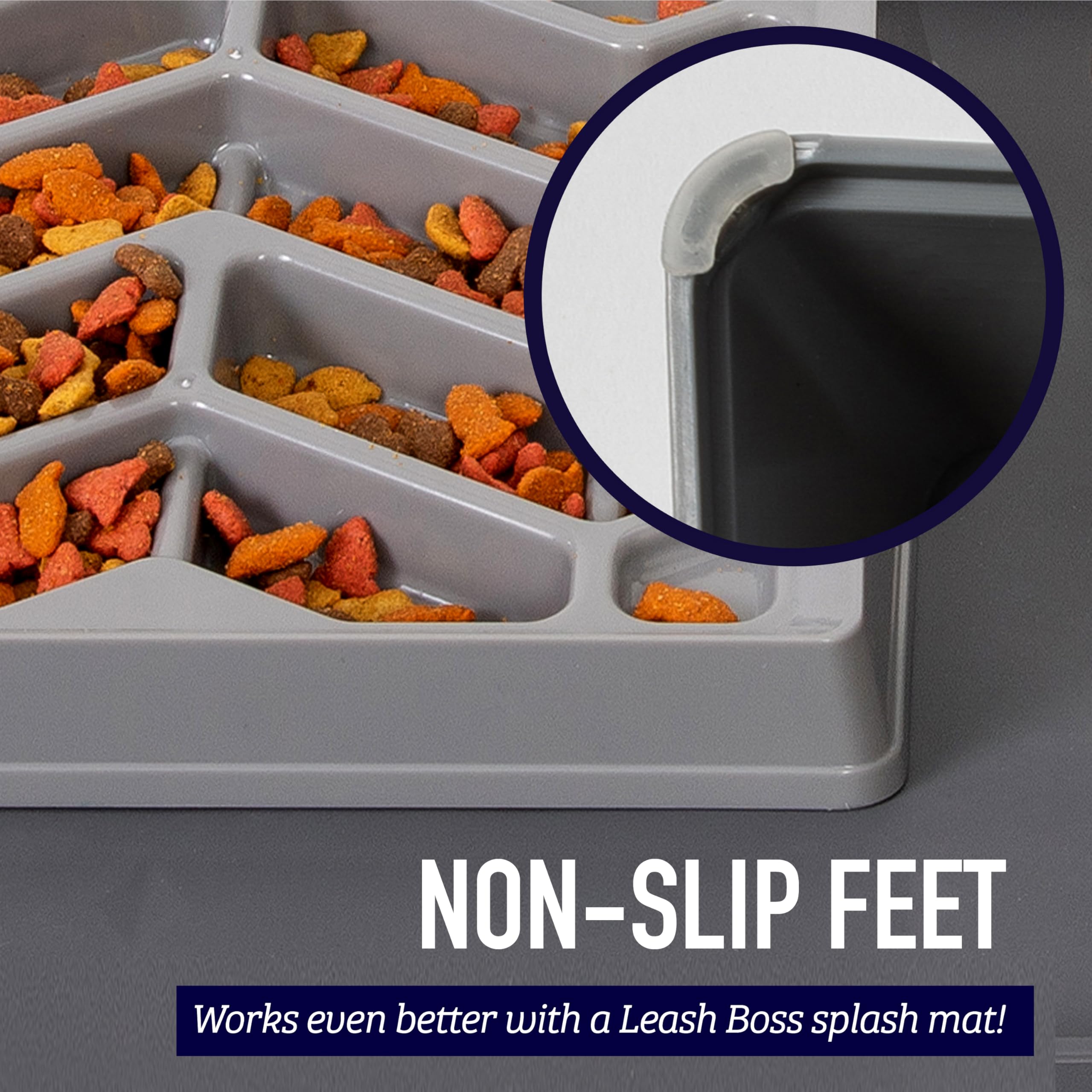 Leash Boss food-safe plastic resists wear for long use.