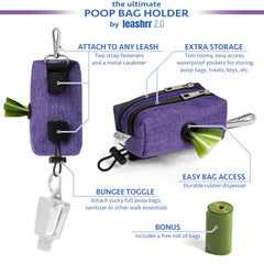 Leashrr 2.0 treat pouch opens easily for on the go rewards during walks.
