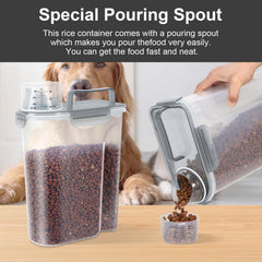 LEAWALK clear grey container shows contents at a glance while staying durable.