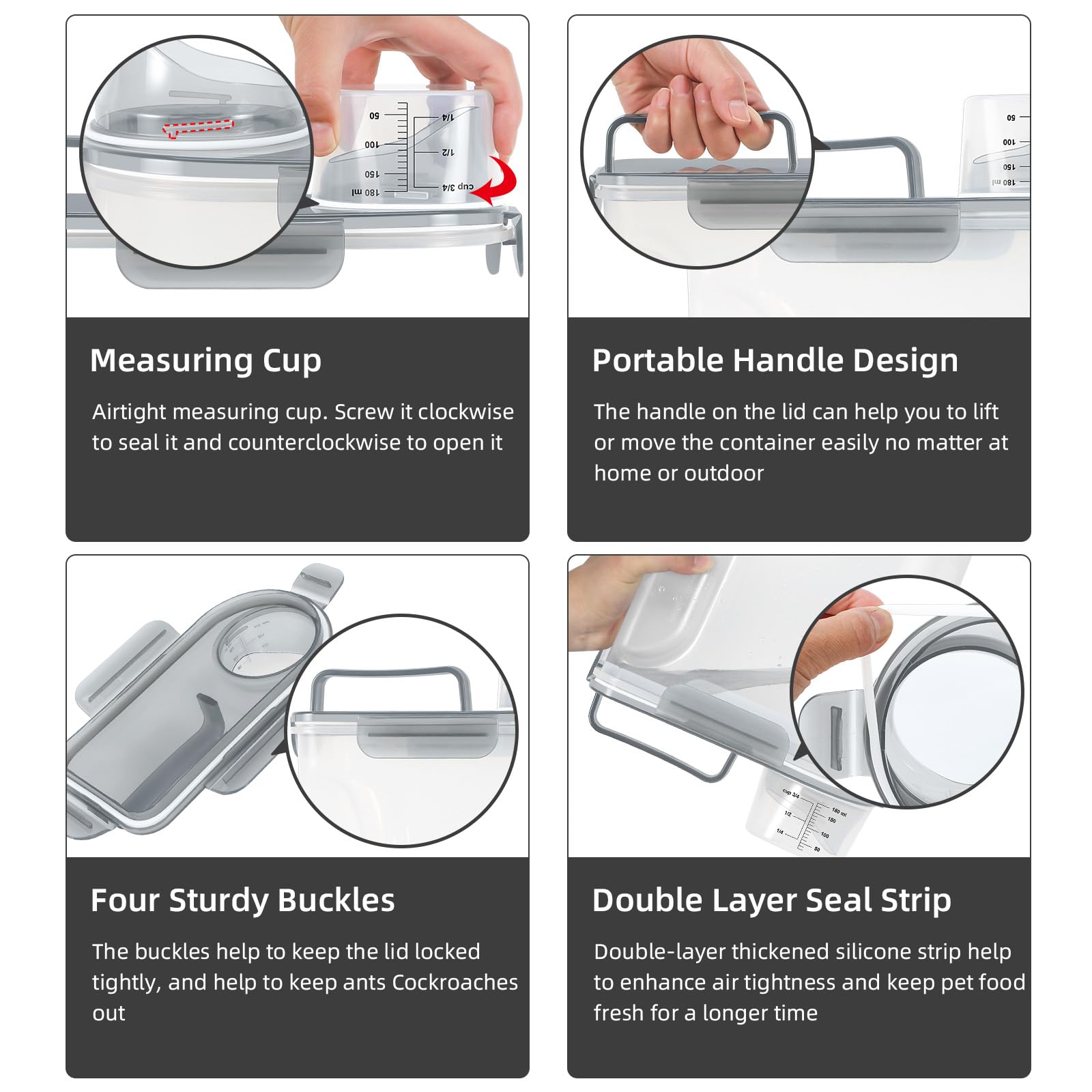 LEAWALK includes measuring cup for accurate portioning.
