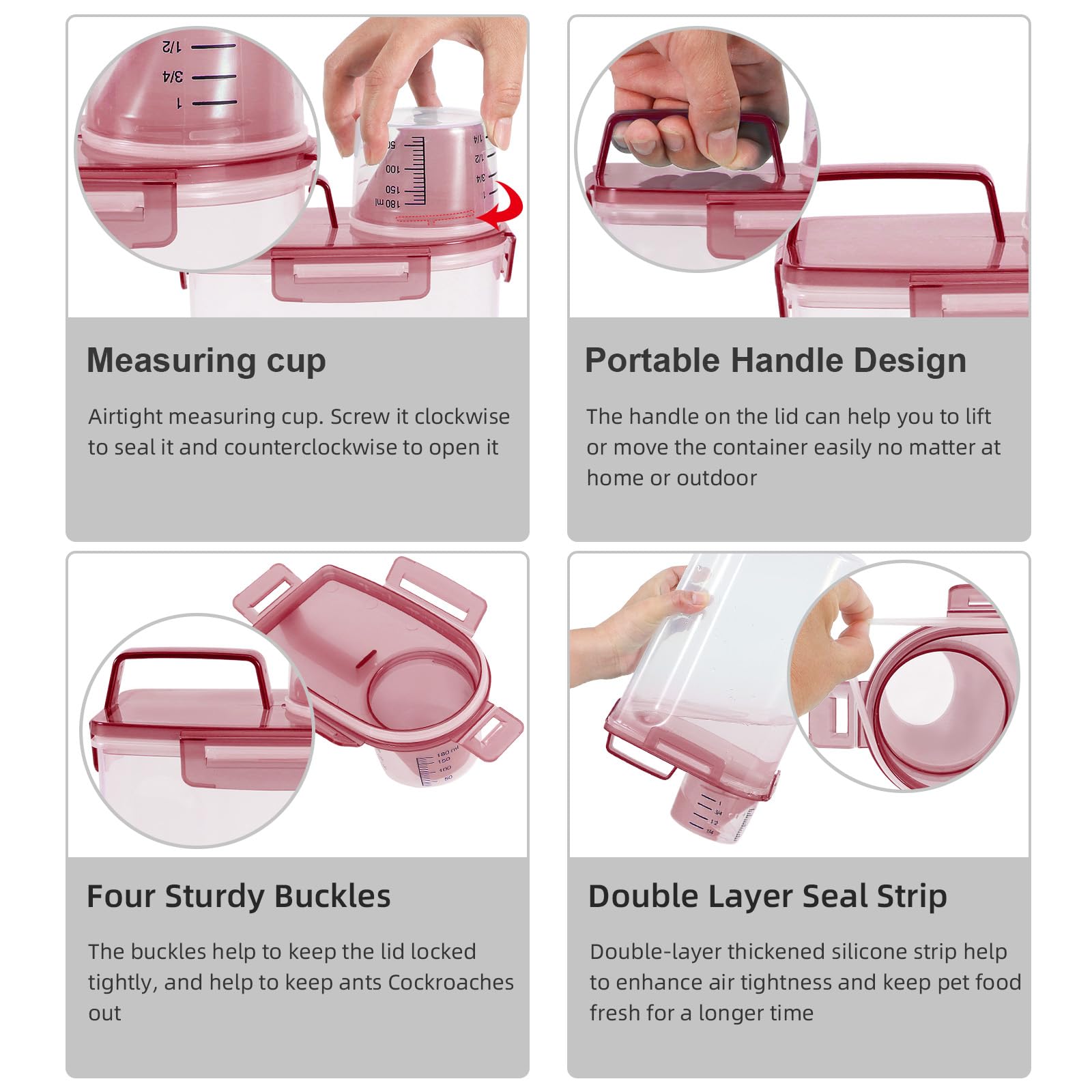 LEAWALK transparent barrel shows contents at a glance for planning